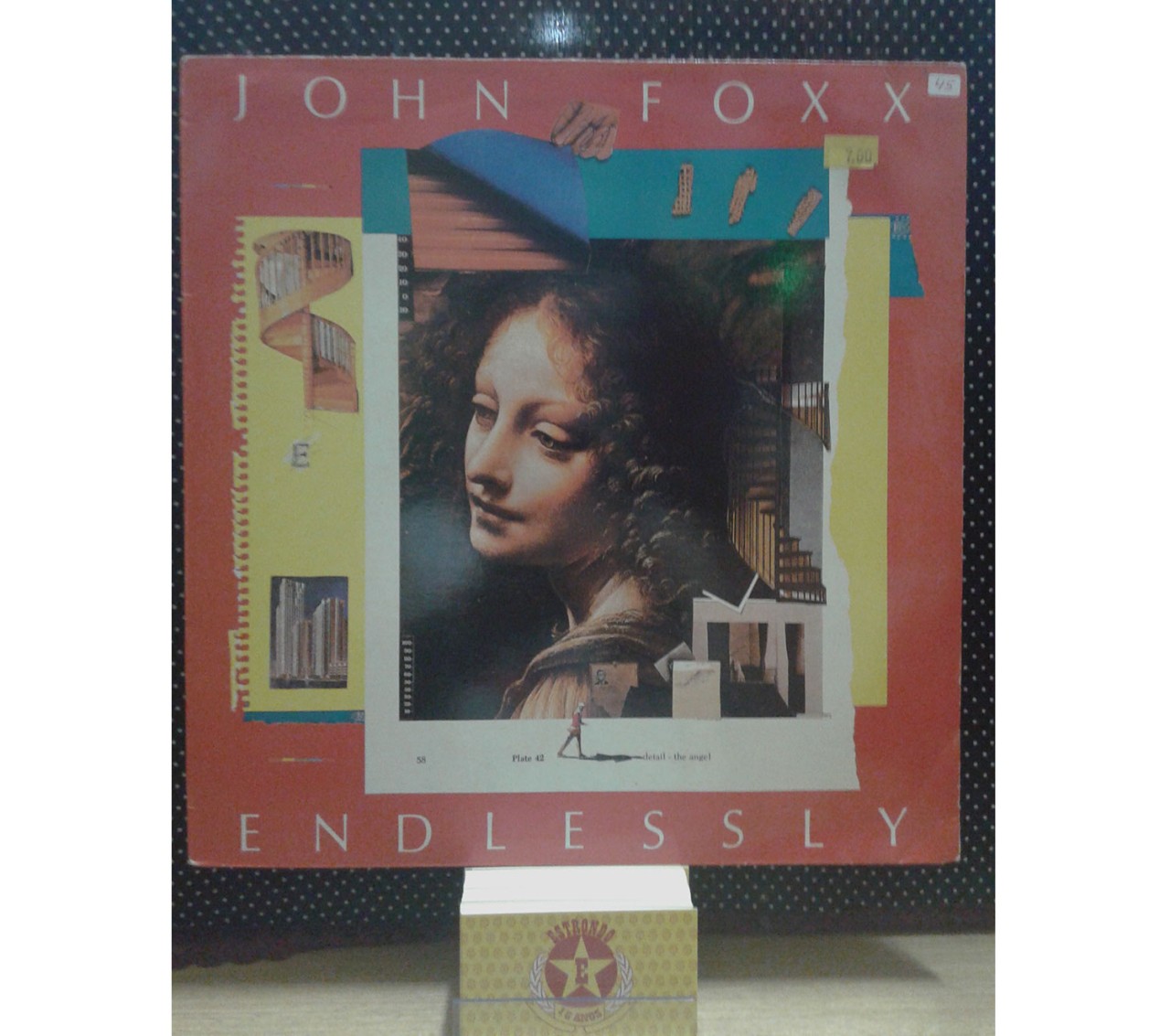 Disco de Vinil John Foxx ( Vocal Ultravox) endlessly Compacto 12 Edição Inglesa Pouco Uso