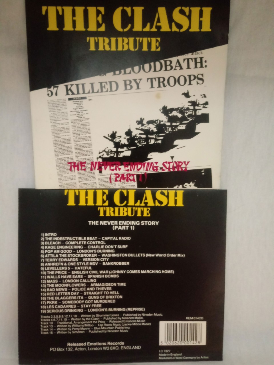 CD TRIBUTO THE CLASH , VÁRIAS BANDAS ALTERNATIVAS , IMPORTADO, USADO, BOM ESTADO