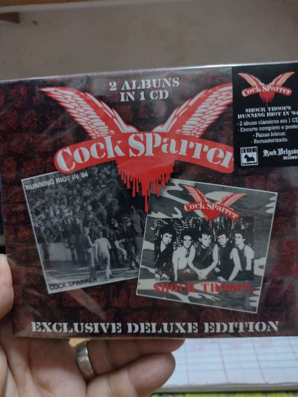 CD COCK SPARRER , 2 ALBUNS IN 1 CD , NACIONAL,PUNK ROCK /OI , NACIONAL, LACRADO