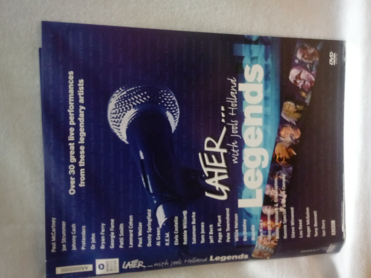 DVD -LATER .. WHIT JOOLS HOLLAND LOUDER, LEGENDS